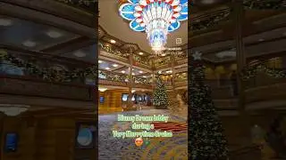 Noone does the holidays like Disney! Even on a ship! #disney #disneycruise #dcl #disneydream #cruise