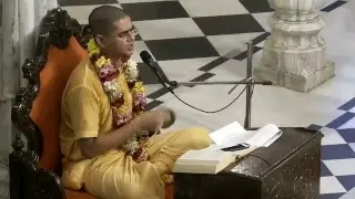 Evening Bhagavad Gita Class by Ras Parayan Prabhu on 27th June 2018 at ISKCON Juhu,Mumbai