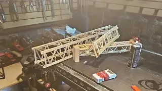 not much exciting,  clean up some.. repair the RC tower crane