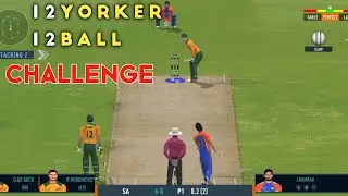 RC 24 12 Balls 12 Yorkers Challenge 😱 | Bumrah Deadly Bowling | Gameplay | gamevikas