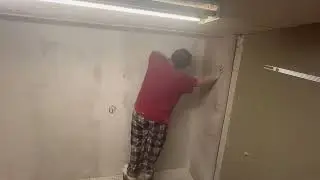 Asmr wall scratching and sanding noises