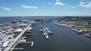 Aerial view of the Wanchese Harbor - 5.2.23