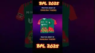 Khulna Tigers' practice jersey for BPL 2025 🔥 #bpl2025 #khulnatigers #bpl