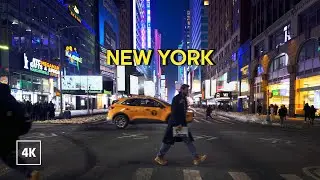 New York City Night Walk - Sunday Evening stroll through Manhattan with Walks and the City
