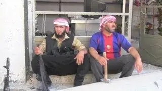 Exclusive footage shows evidence of fighters from abroad