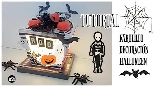 Tutorial Farolillo Halloween. Regalo plantillas