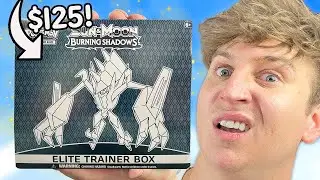 I Opened A $125 Burning Shadows Elite Pokemon Box...