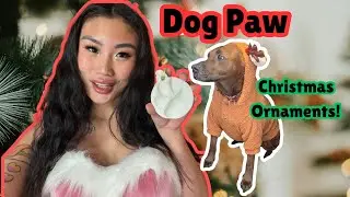 Paw Print Christmas Ornaments!