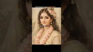 Trying hard to explain her beauty... #ytshorts #krishna #radharani #shortfeed