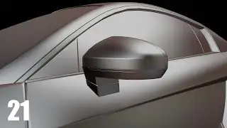 Blender 2.90 Car Modeling - Part 21 [The Side Mirrors]