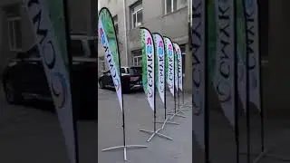 Digital double sided printing feather flags/blade flags/angled flags/concave flags/teardrop flags.