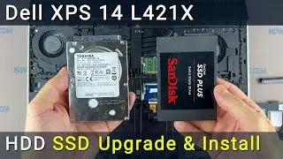 Замена и установка SSD или жестки диск в ноутбук Dell XPS 14 L421X