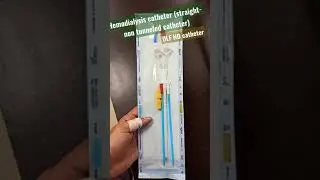 DIALYSIS CATHETER SPECIFICATIONS - SPOTTER( HD CATHETER - STARIGHT NON TUNNELED ) size 12 fr * 15 cm