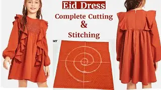 Eid Dress Design for Girls_Ruffle Style Frill Frock Design_Eid Special