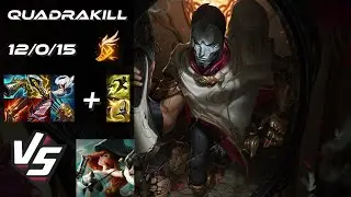 BOTTOM Jhin vs Miss Fortune [QUADRAKILL] - EU Grandmaster Patch 25.S1.7