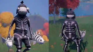 Fortnite - *LEAKED* FISHSKULL SKIN GAMEPLAY! (SKULL SQUAD PACK)