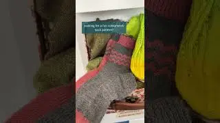 Want To Knit A Fun Colourwork Sock Pattern? Meet The Yule Wave Socks!