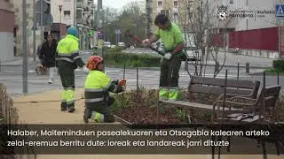 Berdegune berriak Arrotxapea auzoko Garde eta Joaquin Lizarraga kaleetan