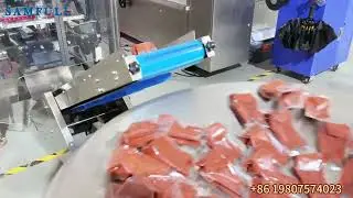 M&aacute;quina envasadora vertical autom&aacute;tica de sobres de chile en polvo molido de 100 g
