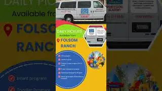 Daily pickups available from #FolsomRanch to Folsom Lake Montessori Academy  #kidscare #daycare