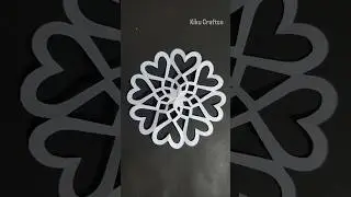 how to make easy and beautiful Paper Snowflake 286#diy #papercrafts #shorts #yt #snowflake #craft