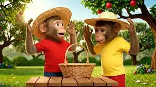 Titi and Milo Strawberry Farm Story 🍓 | Cute Monkey Cartoon for Kids