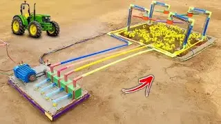 Powerful Electric Water Pump Making at Home - Automatic Irrigation System Project