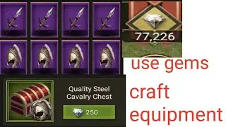 craft equipment use gems Rise of Empire