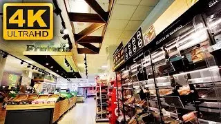 Coronavirus in Spain: going to supermarket during quarantine COVID-19 pandemic - 4K Walk video