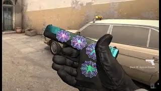 Glock-18 Gamma Doppler (P3) 4x Web Stuck (Holo) Sticker Combo | Counter Strike Global Offensive