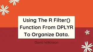 Using The R Filter() Function From DPLYR To Organize Data. #R #datawrangling #datascrubbing #data