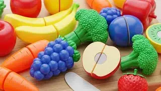 プラスチック野菜フルーツ切りASMR｜癒しのトントン音