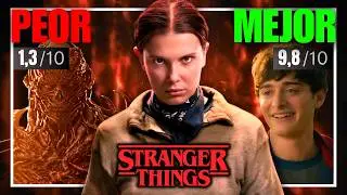 Los 4 EPISODIOS de STRANGER THINGS Temporada 5 de PEOR a MEJOR CALIFICADOS