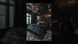 #falldecorelegance #bedroomdesign #bedroomdecor #gothiclove #homedecor #blackdecor