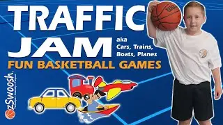 Fun Basketball Drills for Kids - 🚗✈️ Traffic Jam 🛥🚆 (Footwork Drill)