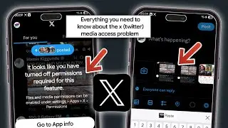 X Twitter Похоже, вы отключили разрешения, необходимые для этой функции X Twitter