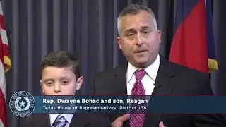 State Rep. Dwayne Bohac and son, Reagan - Texas' 