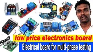 low cost electronics board, Electrical board for multi-phase testing ,electronic components
