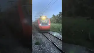 20664/MGR Chennai Central - Mysuru Vande Bharat Express Crossing Tata Ernakulam Express
