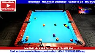 MAK ATTACK CHALLENGE3 - John Maki V Nick Carson - R 21 $10k Mid - 11/28/25