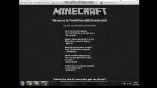 Free Minecraft Gift Code!!! downloadlinks in description!!