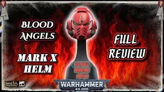 Warhammer 40K Blood Angels Mark X Helm Miniature Replica | Full Review (Weta Workshop)