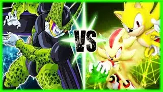 Perfect Cell Vs Shadow and Sonic Part 2