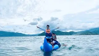 BANGSIN NAIK BANANA BOT ADA CEWEK TENGGELAM JIRRR😱‼️