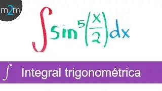 Integrales trigonométricas con potencia │ sen^5  │ ej 4