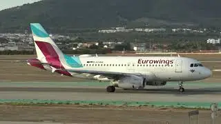 Eurowings Airbus 319 D-AGWB Taxing Malaga LEMG