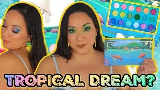 NEW! Nomad Cosmetics PARADISE ISLANDS Palette! IS IT TROPICAL DREAM? 2 Look + Swatches