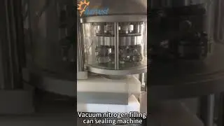 Fully auto vacuum nitrogen filling can sealing machine; residual oxygen content can be less than3%