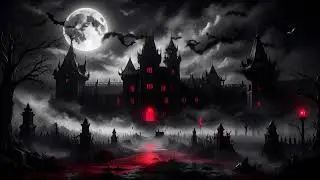 Nosferatu Count Orlok Full Moon Castle Ambience || Gloomy Music || Sleep, Relax, Study