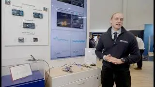 Robin Saltnes demonstrates Nordic Semiconductor’s custom Neuton Models and Axon NPU
